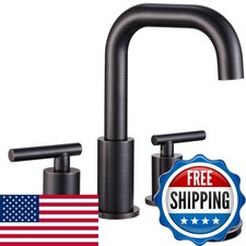 ChiLDano Oil Rubbed Bronze Bathroom Faucet 3 Hole, 3 Hole Faucet Drain CH3166ORB