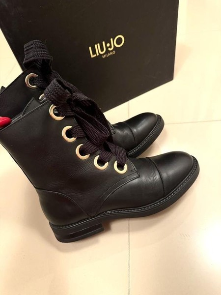 Women Liu Jo Boots Black Leather 38
