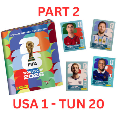 Panini - FIFA World Cup 2026 - WM 26 - Einzelsticker zum Aussuchen - Part 2