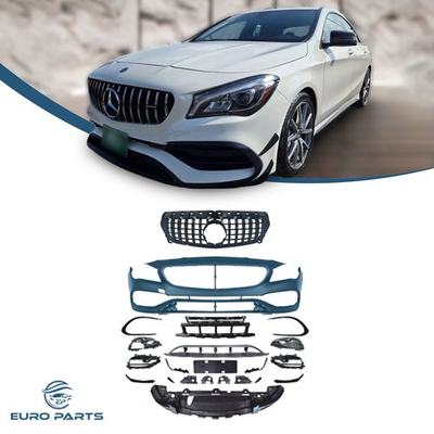 #ad #ad For 2013 19 Mercedes Benz CLA Class W117 Facelift CLA45 Front Bumper Blk grille $480.00