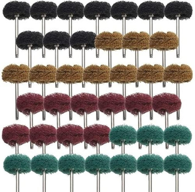 40 Pack 1 Inch Abrasive Wheel Buffing Polishing Wheel Set for Rotary Tool - with