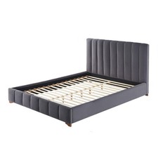 Full Size Modern Design Bed Frame Upholstered Queen Bed Frame with