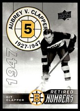 2023-24 Upper Deck Boston Bruins Centennial RETIRED NUMBERS Dit Clapper #104
