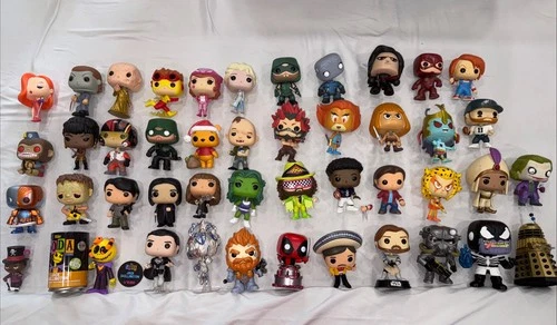 LOT OF 45 Funko Pop Minis Mini Vinyls  Loose Assorted  Joker,Myers,Sloth,Jack