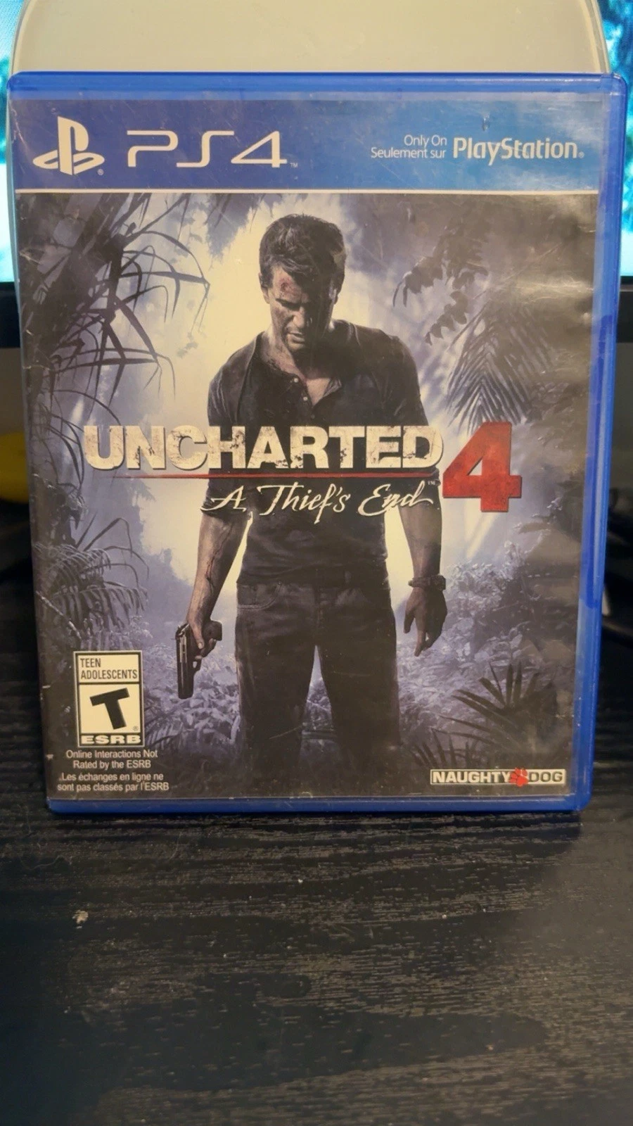 Uncharted 4: A Thief's End for PlayStation 4 (DVD, 2016) CASE ONLY