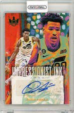 2023-24 Panini Court Kings Ochai Agbaji Impressionist Ink Jade