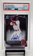 2025 Bowman Chrome Franklin Arias 1st Auto PSA 10 Red Sox Prospect