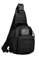 Tactical Sling Bag for Men, Modular Crossbody Bag with MOLLE - 9L