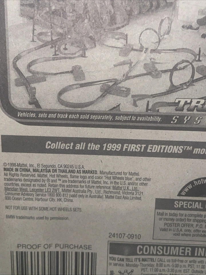 Chasis dorado Hot Wheels BMW 850i con rueda de radios de encaje cromado 1998 coleccionista #1093 Foto 4 de 4