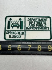 Vtg SPRINGFIELD ILLINOIS DEPT. OF STREETS AND PUBLIC IMPROVEMENTS Patch T171