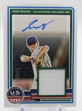 2023 Panini USA Stars & Stripes Jason Savacool SM-JS 158/200 Patch Auto