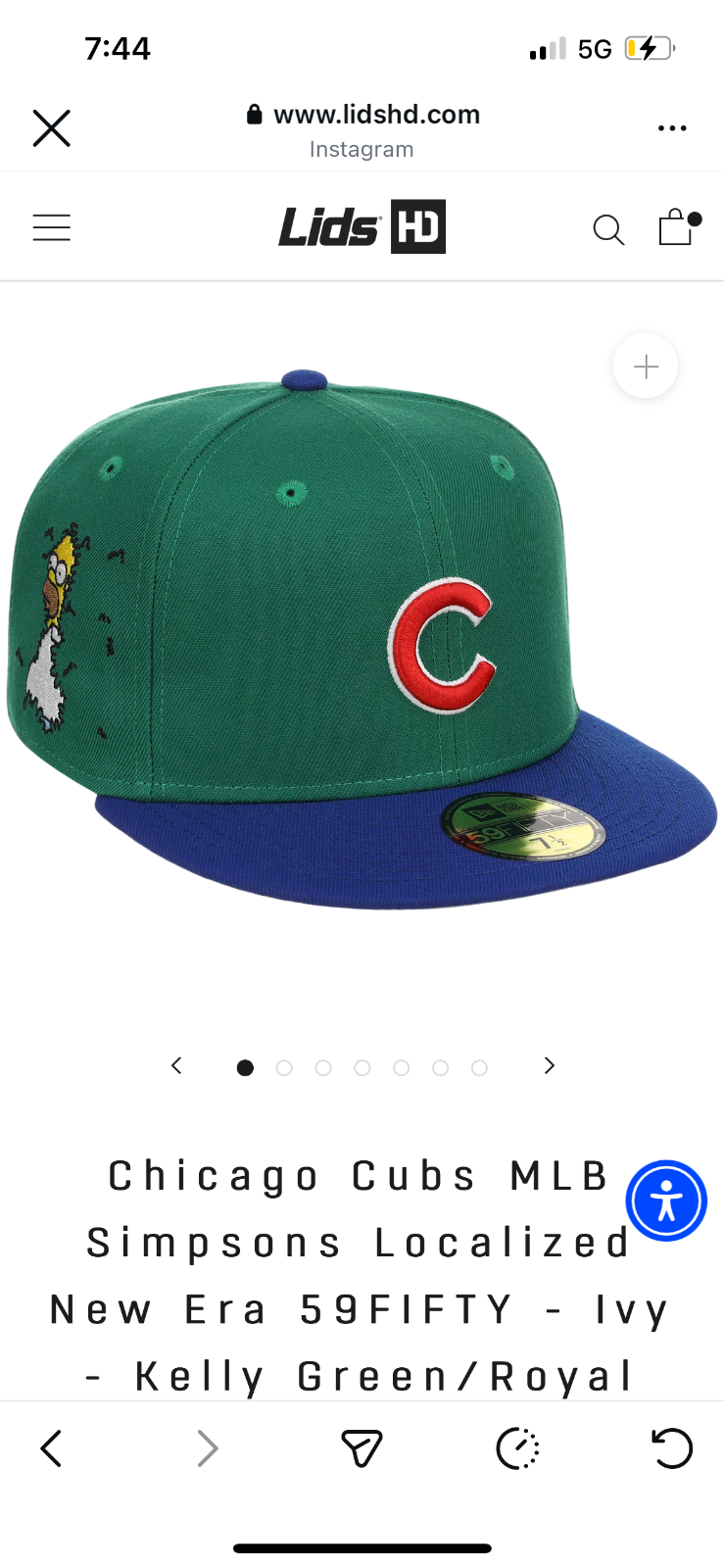 Chicago Cubs Simpsons Ivy 7 3/8