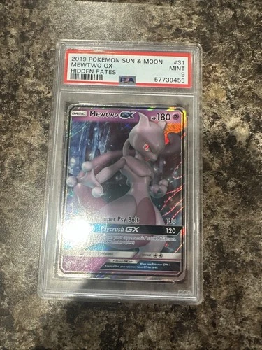 Mewtwo GX 31/68 Hidden Fates Holo PSA 9