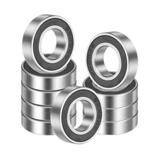 10 Pack 6800 2RS Deep Groove Ball Bearings, 10 X 19 X 5Mm Chrome Steel Double Sh