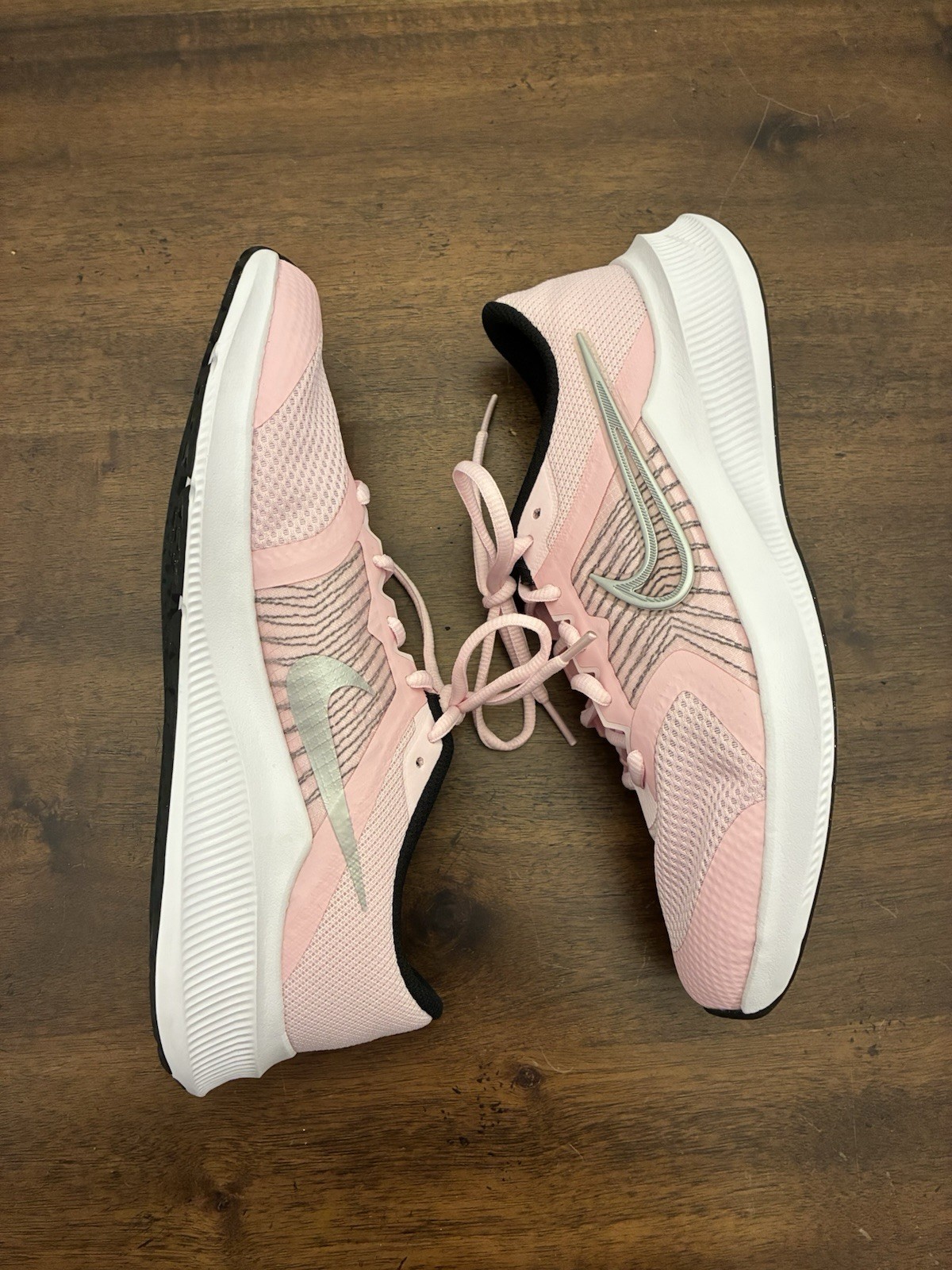 SAOLA Scarpe Nike Downshifter 11 rosa schiuma argento sneakers bambina 6 anni nuove