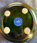 ORIENT AND FLUME JEFF HOWELL SIGNED IRIDESCENT GREEN BOWL W/GRASSHOPER & BRANCH — photo 6