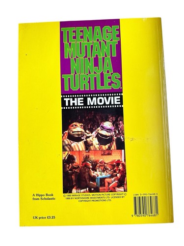 TEENAGE MUTANT NINJA TURTLES THE MOVIE BOOK 1990 By Greg Steddy - Picture 2 of 5