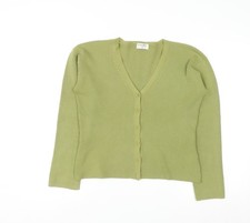 Kaliko Damen Strickjacke grün geknöpft UK 1...