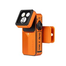 Olight Oclip 2 Ultra Amber Orange Light, UV/Floodlight/Red/Spotlight, 580 Lum