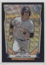 2014 Bowman Draft Chrome Black Wave Refractor Casey Soltis #CDP110 2f9