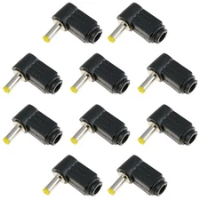 10x 1.7mm x 4.0mm Male Plug Right Angle L Jack DC Power Tip Connector
