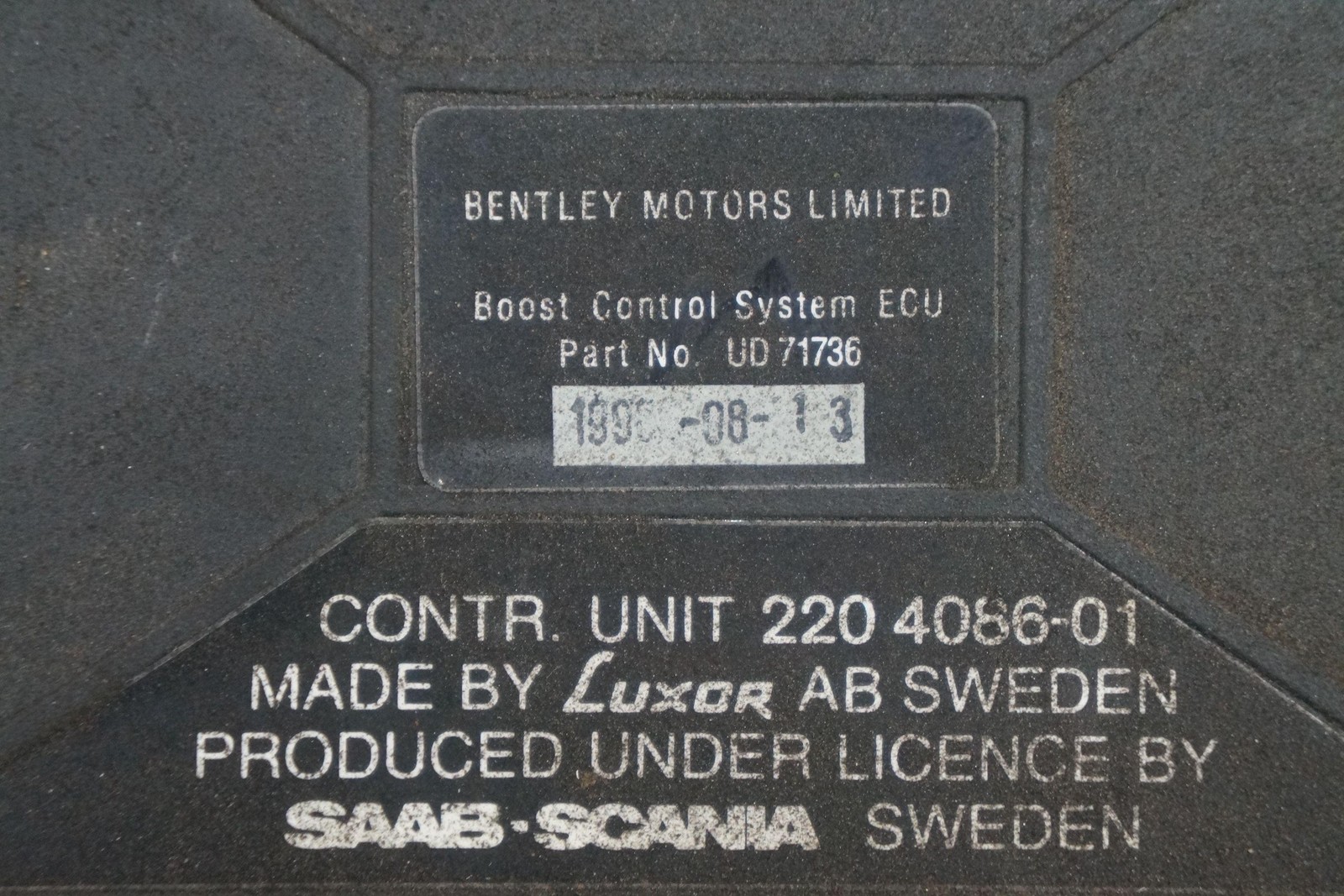 Boost Control System Module ECU OEM UD71736 Bentley Turbo R 1991