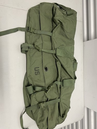USGI OD Green Improved Duffel Bag Shoulder Straps Removed  - 第 1/10 張圖片