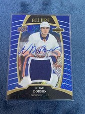 2019-20 Upper Deck Allure #96 Noah Dobson Blue Line Auto Jersey /99