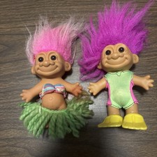 Vintage Trolls Bathing Suit Scuba Set Of Two Vtg W Flippers