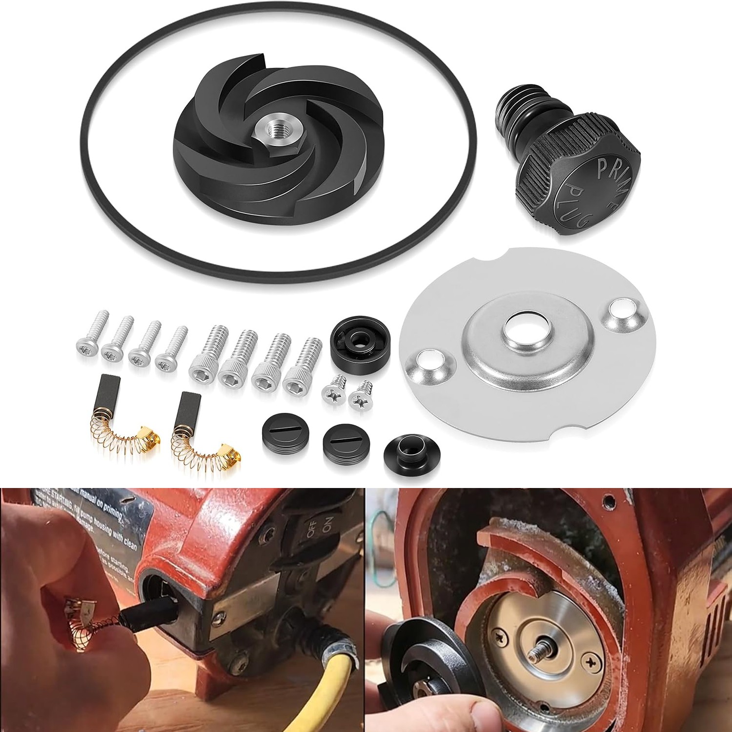 for Liberty Pumps K001247, 331 Transfer Pump Rebuild Kit Master Repair Parts Set