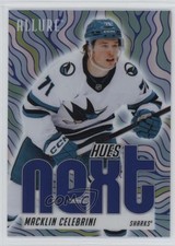 2025-26 Upper Deck Allure Hues Next? Blue Macklin Celebrini #HN-12 19y2