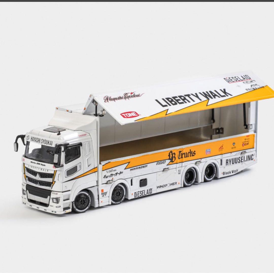 1/64 GCD　LB-TRUCKS 三菱郵送車 FUSO 3台セットおまけあり 1/64 GCD LB-TRUCKS 三菱郵送車 FUSO 3台セットおまけあり