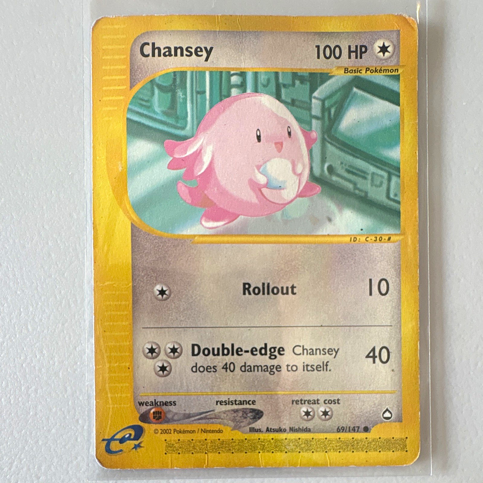 The Pokémon Company Chansey 69/147 Aquapolis Regular Common 100HP e-Card
