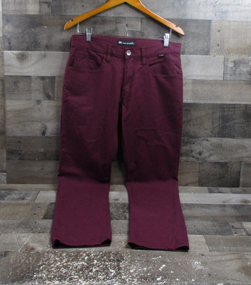 TravisMathew Pants Mens 30 Maroon Stretch 5 Pocket Casual Golf Chino Twill