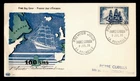 DR WHO 1955 FRANCE FDC CANADA FRIENDSHIP ANIV PAC CACHET R75608