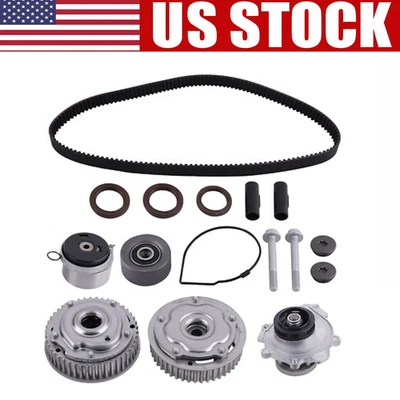Timing Belt Kit + Water Pump + VVT Gears for Chevy Aveo Sonic Cruze 1.6L 1.8L - Image 1 of 4
