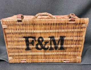 Fortnum and Mason Wicker Basket Hamper 41cm x 26cm x 19cm (Empty)