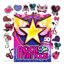 Rocker Rock Star Tattoos for Girls  50 Temporary Tattoos  