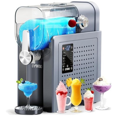 2-in-1 Slushie & Soft Serve Ice Cream Maker - LED Display