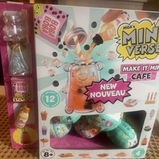 2 MGA's Mini Verse Make It Mini Cafe Series 4 - Lot Of 14 Balls display case