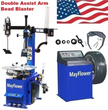 3.0 HP New Double Assist Arms Tire Changer Wheel Changers Machine Combo 988 680