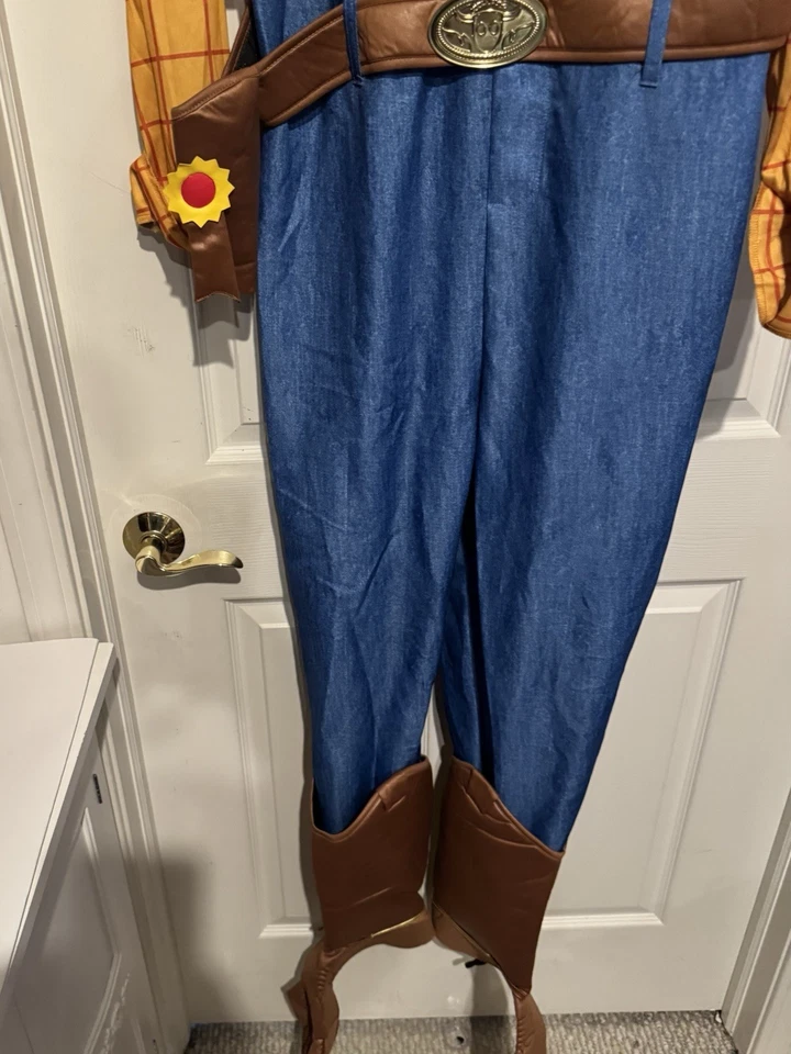 Fantasia Disney Pixar Woody 1 peça tamanho adulto grande 42-46 sem chapéu nova sem etiquetas - Imagem 4 de 4