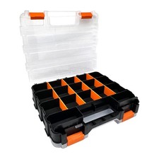 Small Parts Organizer Box Adjustable Compartments For Hardware Screws Nuts