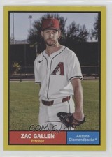 2024 Topps Archives 1961 Topps Yellow Foilboard Zac Gallen #19 1gj7