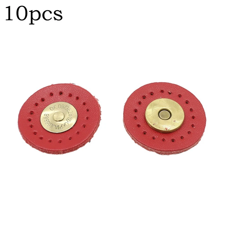 Metal Magnetic Snaps for DIY Leather Crafts Pack of 10 Round Replacements - Image 2 of 4