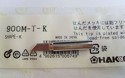 10pcs 900M-T-K K Replace Soldering Solder Leader-Free Iron Tip For Hakko 936