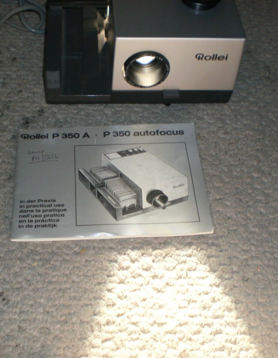 Rollei P 350 Autofocus Slide Projector With Wired Remote Switch Tested Works eBay