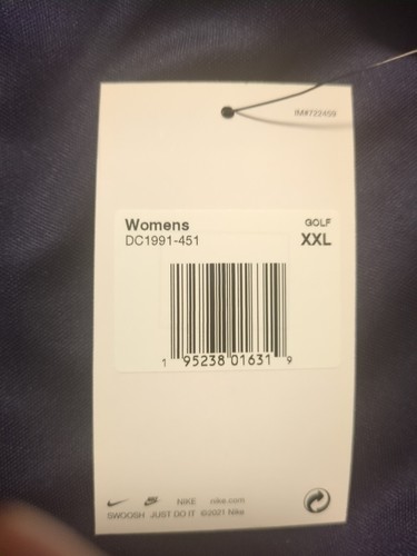 Nike DC1991 Ladies Women's Dark Blue Golf XXL Ttg Eeg - Picture 2 of 4