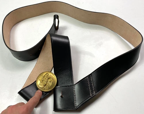 CIVIL WAR US UNION NCO FIELD SWORD BALDRIC BELT & BUCKLE