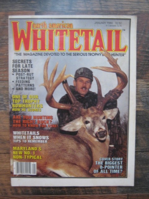 VINTAGE NORTH AMERICAN WHITETAIL MAGAZINE JAN 1989 VOL 9 NO. 1